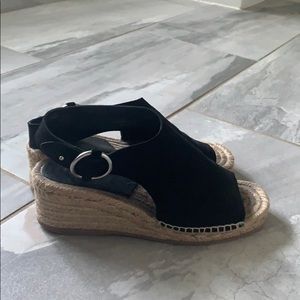 Rag and Bone suede back strap wedge